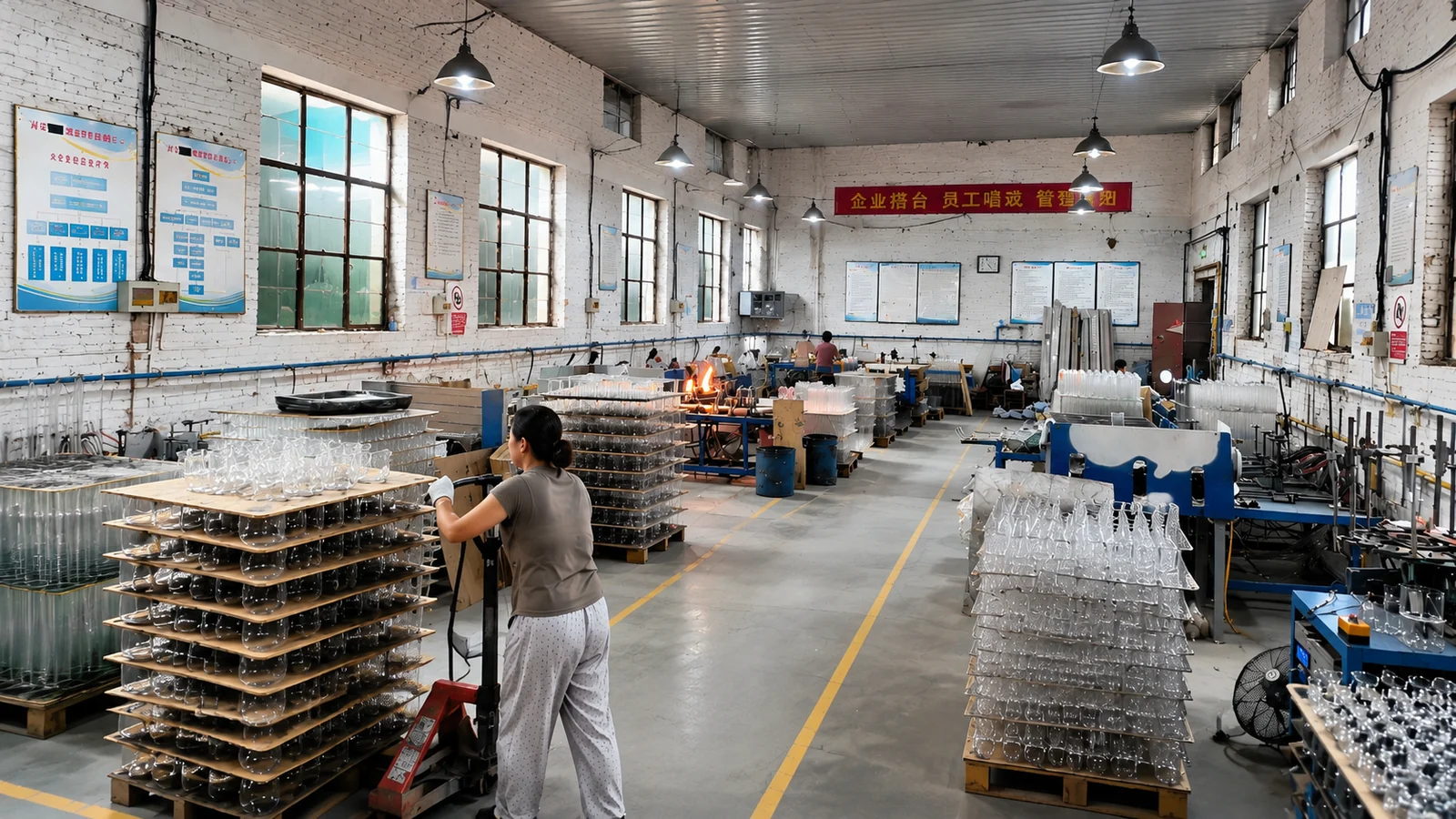 Real Guangyi Glass protected handling and packing evidence