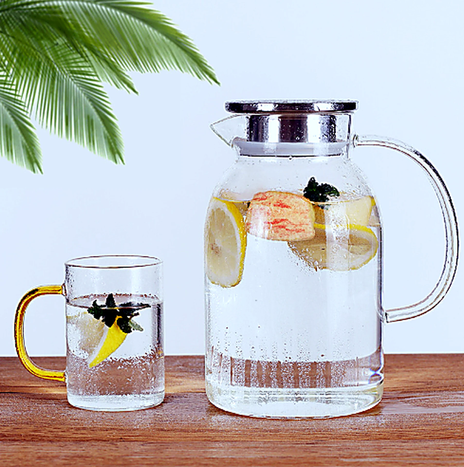 Multi-Capacity Glass Water Pitcher for OEM wholesale glassware projects