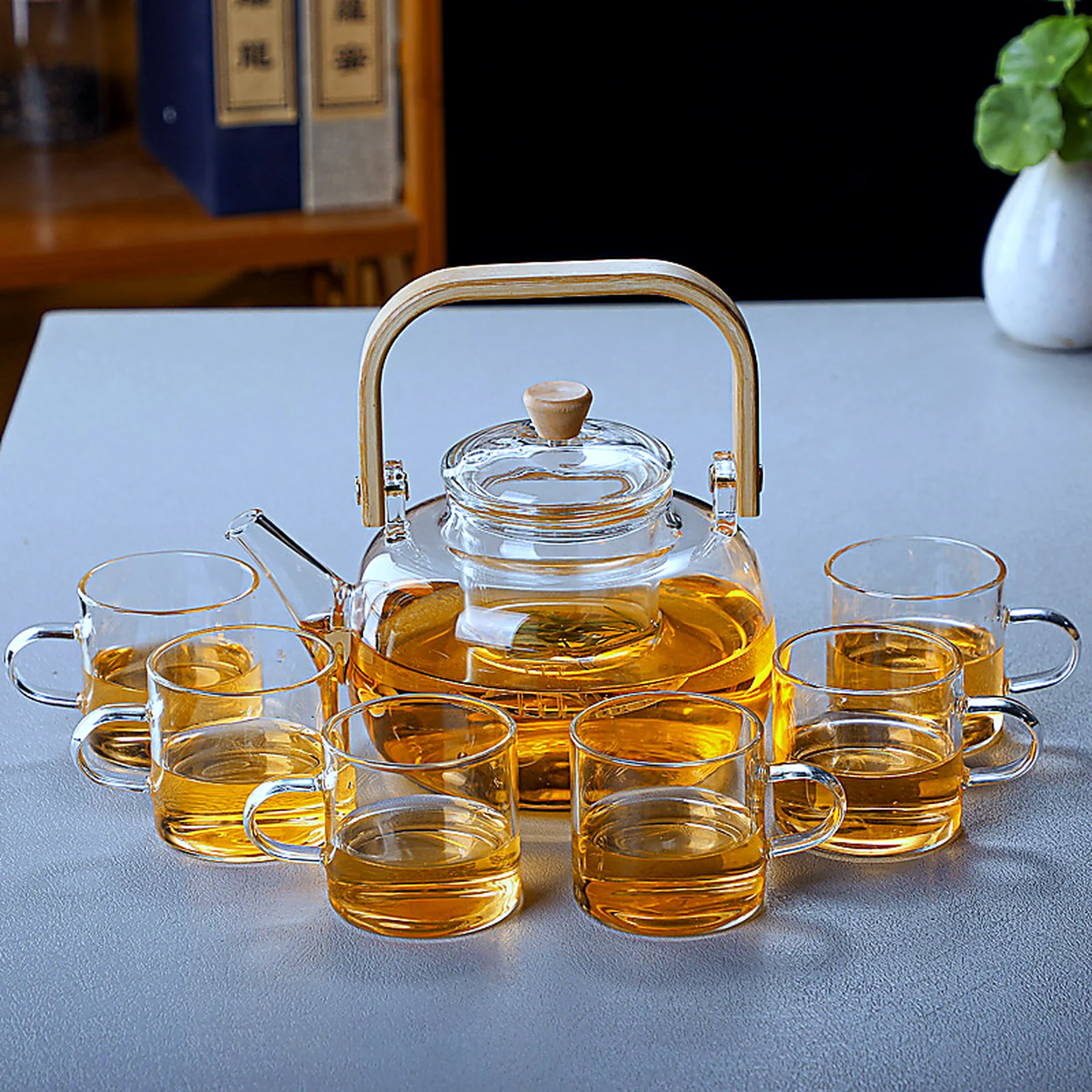 Large Glass Teapot 1000ml for OEM wholesale glassware projects