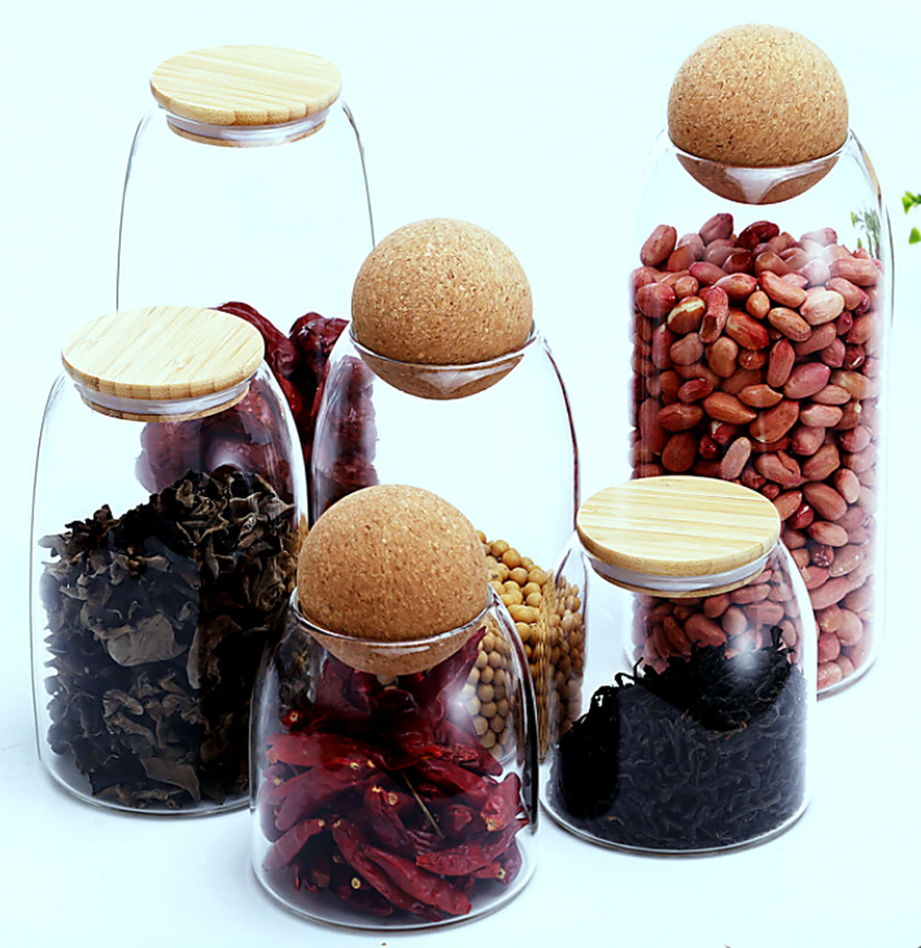 Narrow Mouth Glass Storage Jar 500-1200ml for OEM wholesale glassware projects