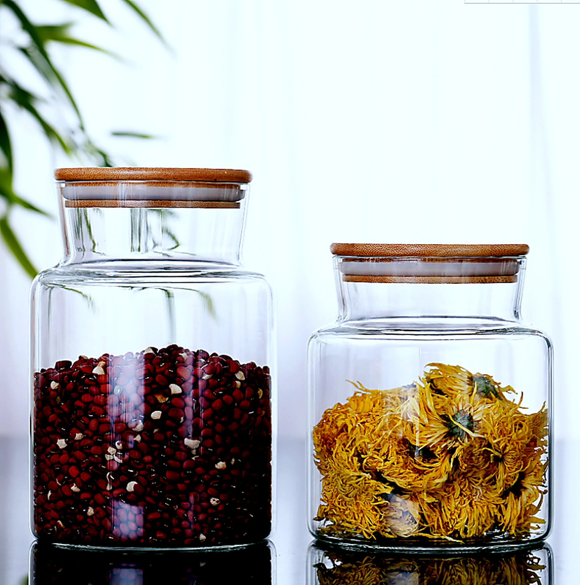Large Mouth Storage Jar 1200-1800ml for OEM wholesale glassware projects