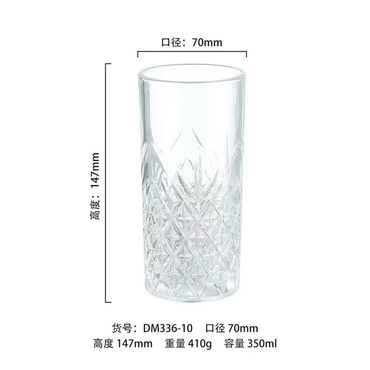 Cut Pattern Highball Glass catalog product image for wholesale review