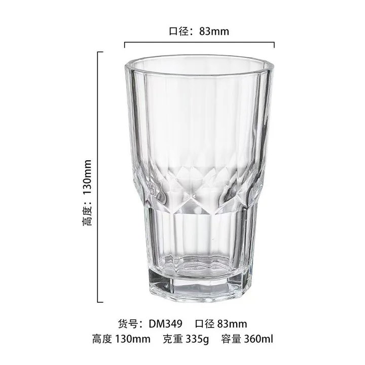 Faceted Highball Glass catalog product image for wholesale review