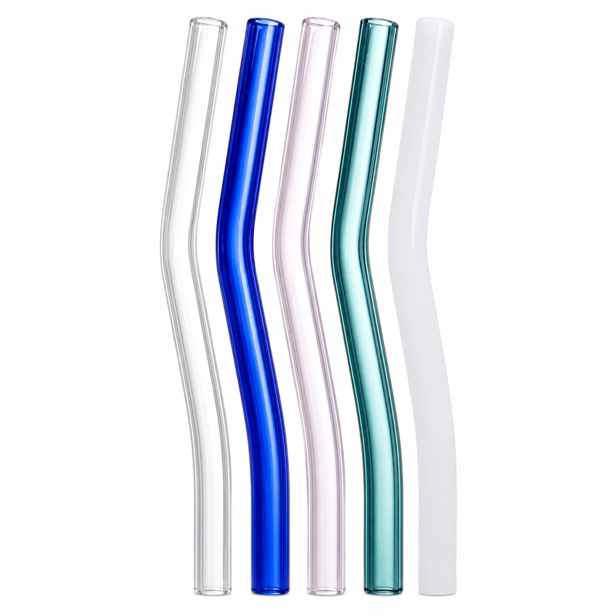 Glass Straw 130mm for OEM wholesale glassware projects