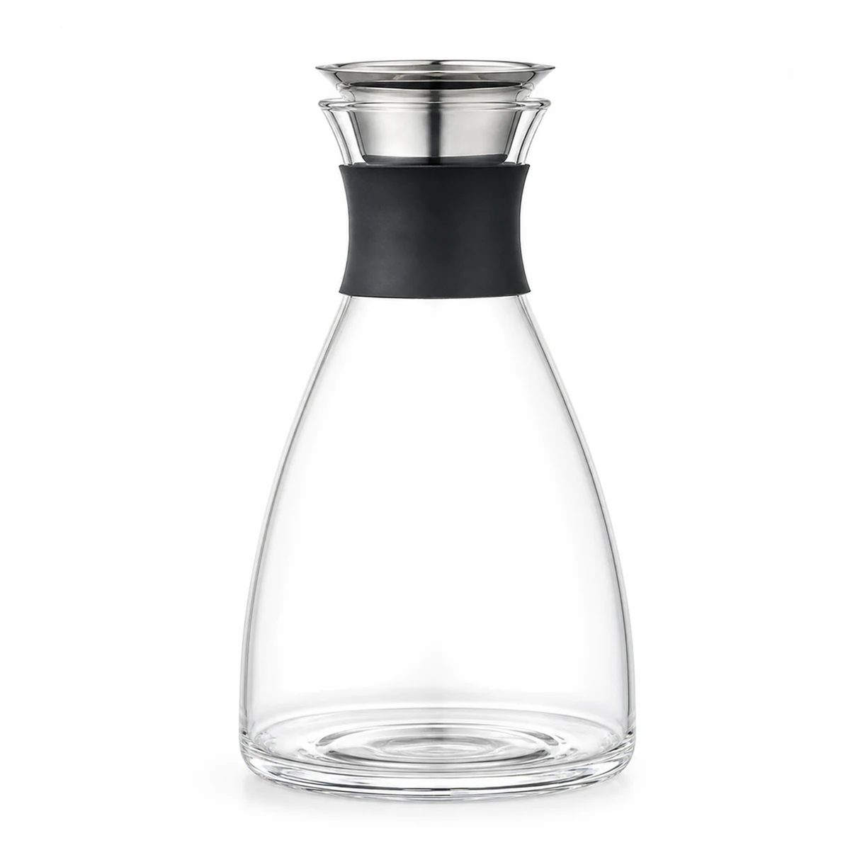 Large Glass Bottle with Silicone and Stainless Lid for OEM wholesale glassware projects