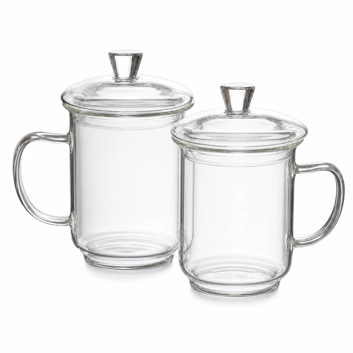Taza grande de vidrio 400-500 ml imagen de catálogo para revisión mayorista