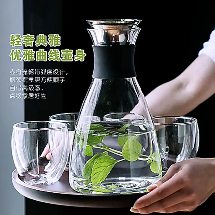 Large Glass Bottle with Silicone and Stainless Lid for OEM wholesale glassware projects