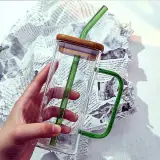 Mason Jar Glass Mug 400ml for OEM wholesale glassware projects