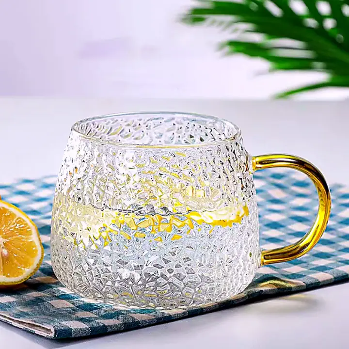 Pumpkin Shape Glass Mug 420ml for OEM wholesale glassware projects