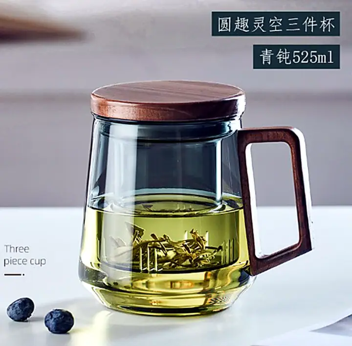 Large Handle Glass Cup 525ml for OEM wholesale glassware projects