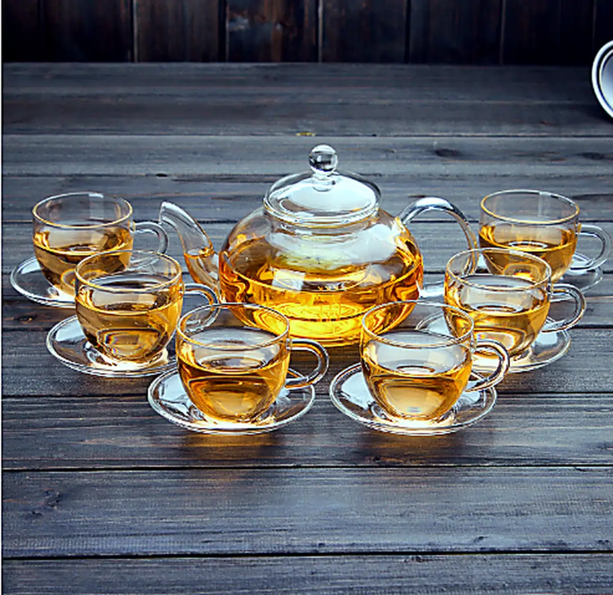 Heat Resistant Glass Teapot 600-1000ml for OEM wholesale glassware projects