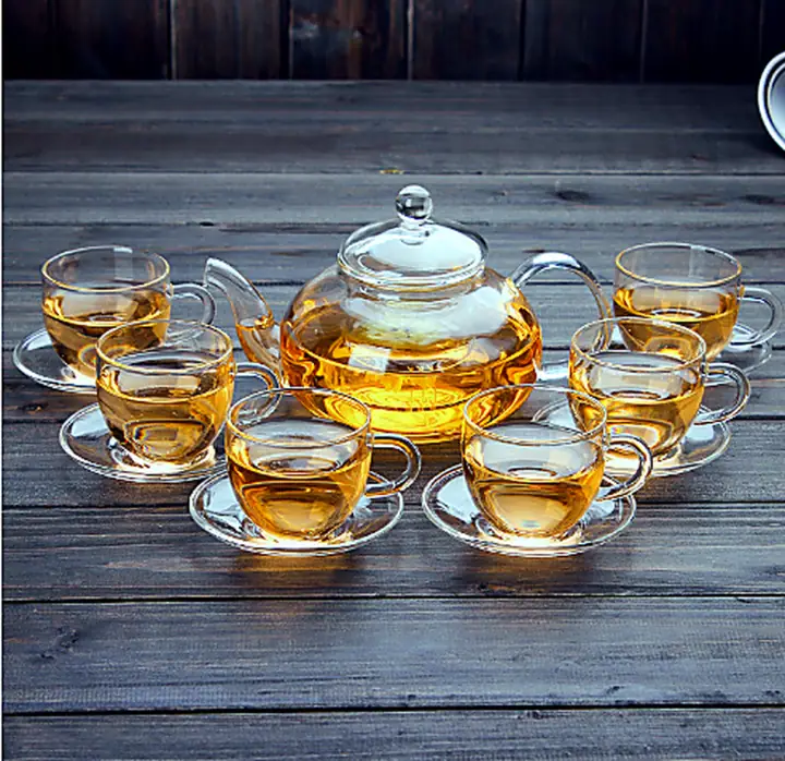 Heat Resistant Glass Teapot 600-1000ml for OEM wholesale glassware projects