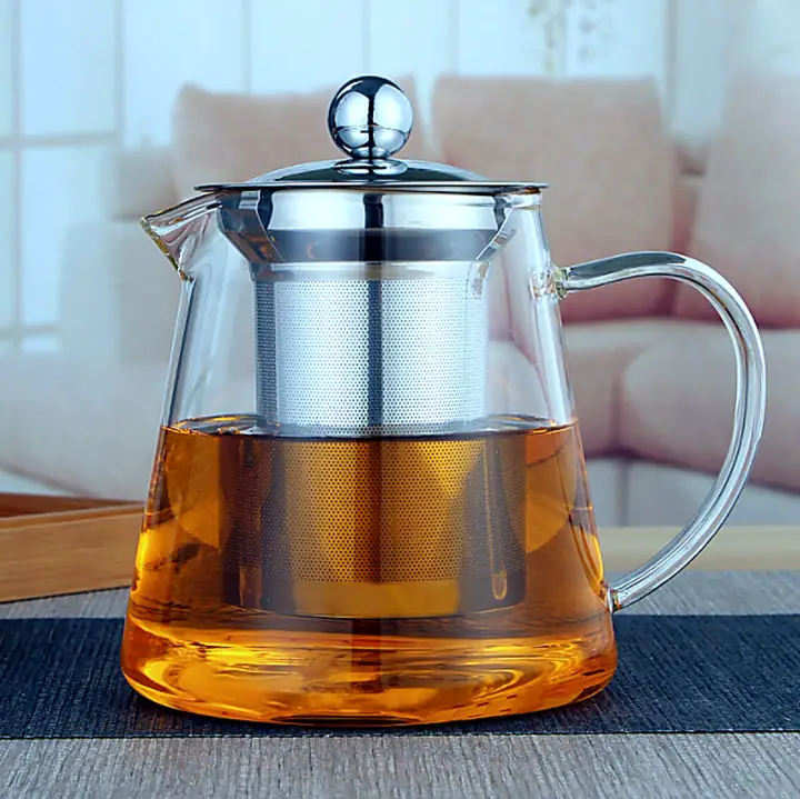 Round Glass Teapot 450-950ml for OEM wholesale glassware projects